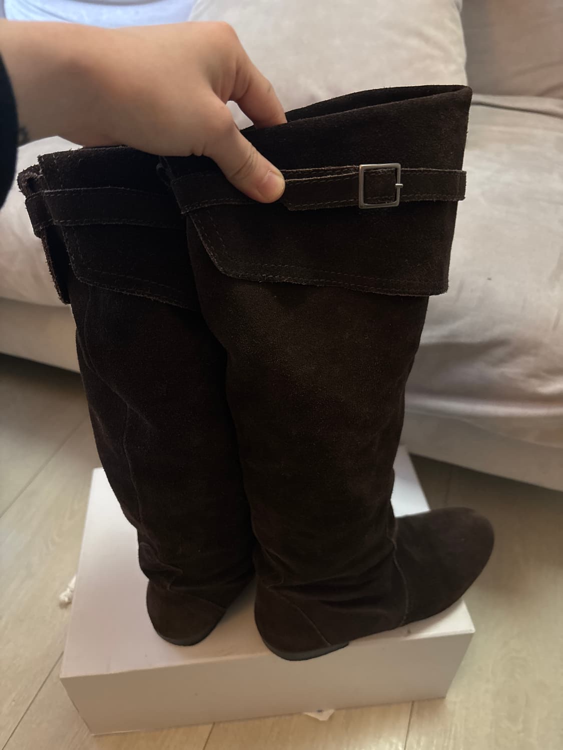 Vintage 스웨이드 레더부츠 상품이미지3