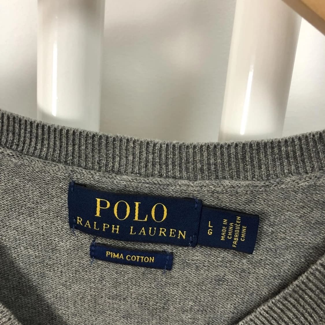 폴로 정품 피마코튼 베스트 라이트그레이 상품이미지4