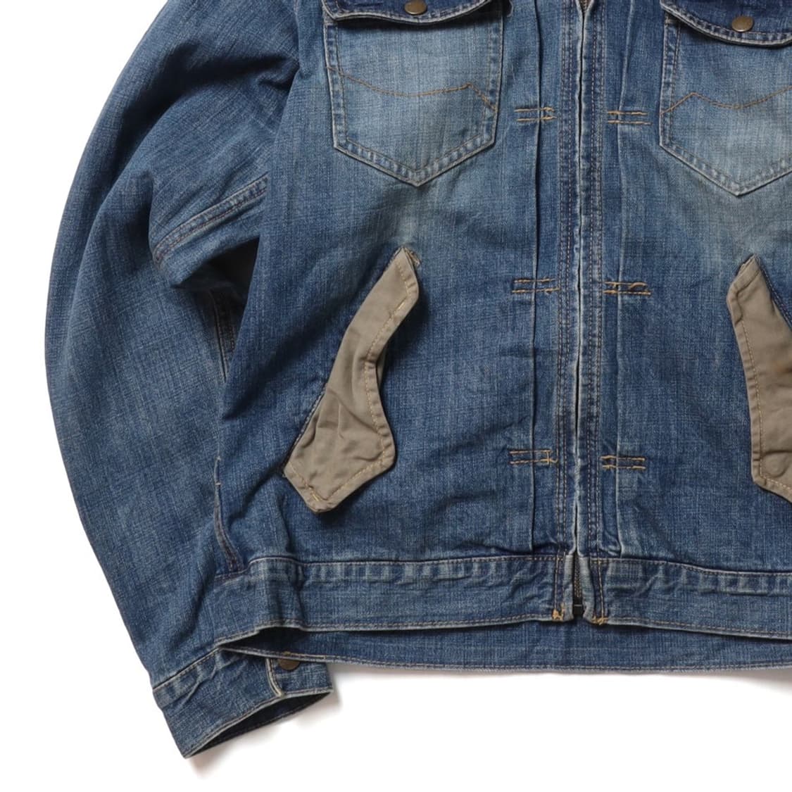 아비렉스 Avirex Type Blue Denim Hood Zip Up  상품이미지4