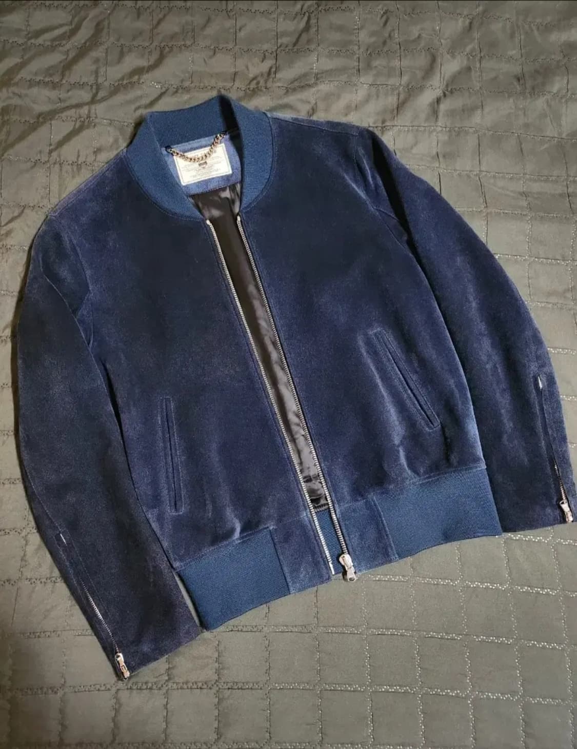 고스트테일러 스웨이드 블루종 자켓 L 상품이미지5