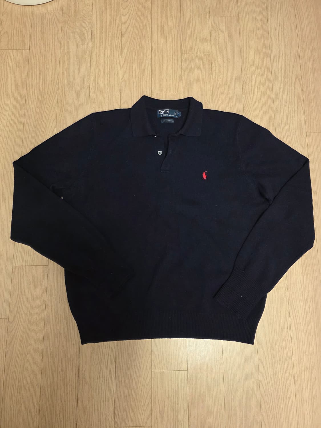 폴로 랄프로렌 램스울 니트 카라티 XL 네이비 POLO 상품이미지1