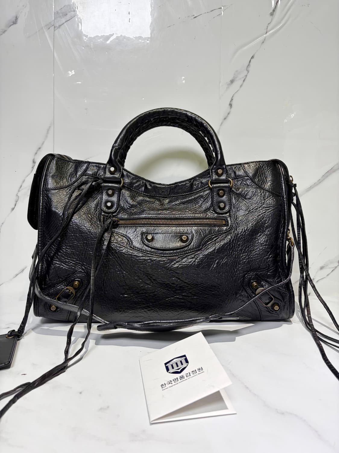 [A 정품] 발렌시아가 시티 모터백 미디움 상품이미지1