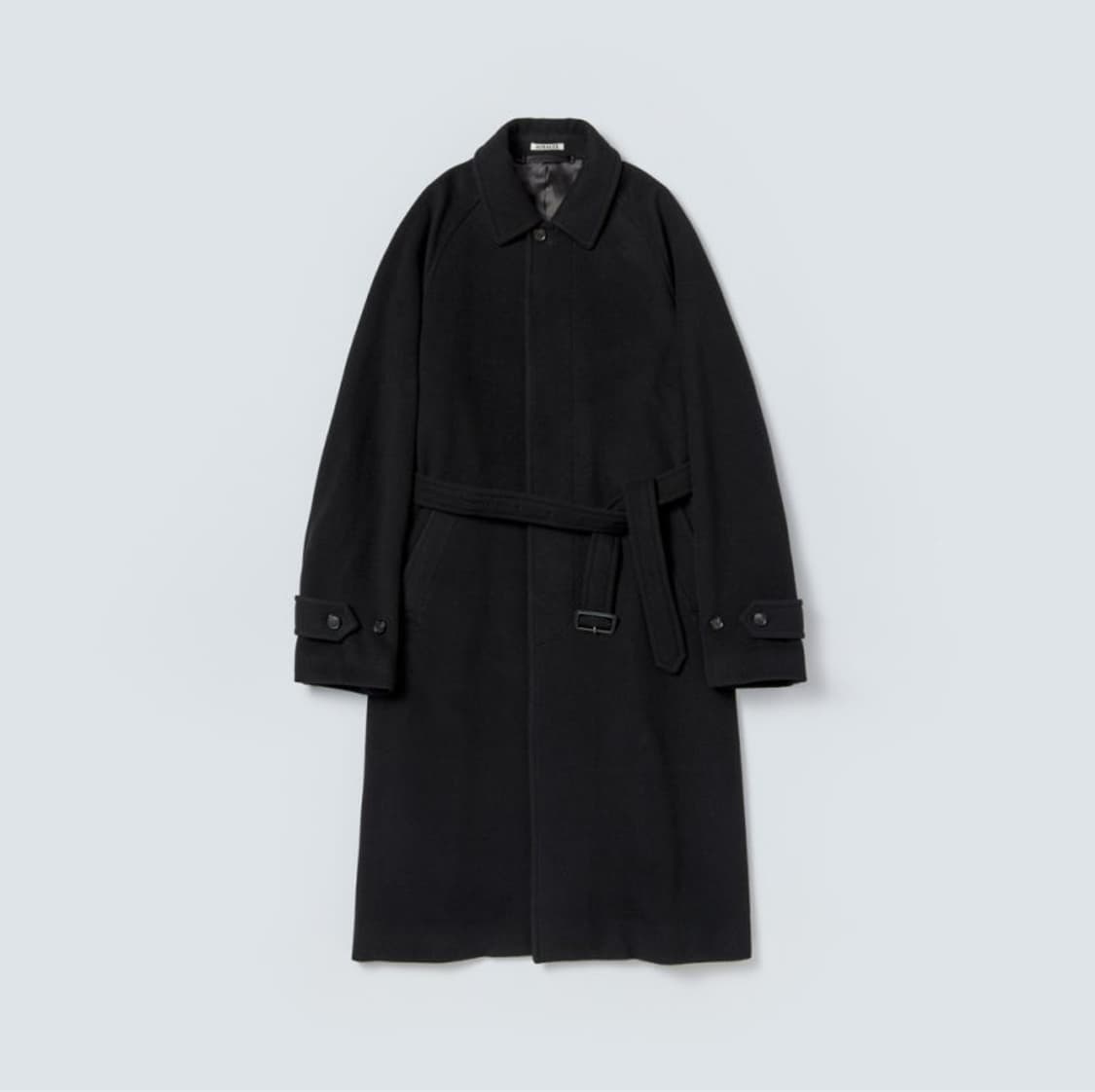 오라리 / 21aw 캐시미어 울 모저 코트 블랙 / 4size 상품이미지1