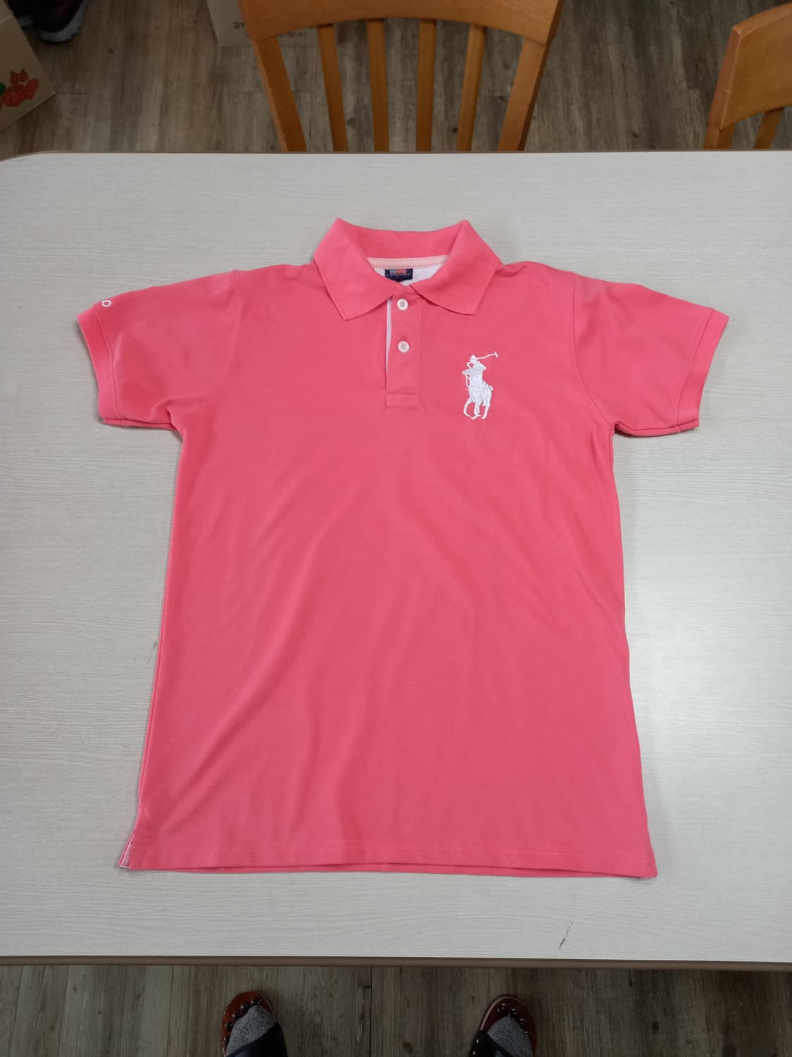 M90 POLO RALPH LAUREN 반팔셔츠 챠콜핑크 M-18 상품이미지1