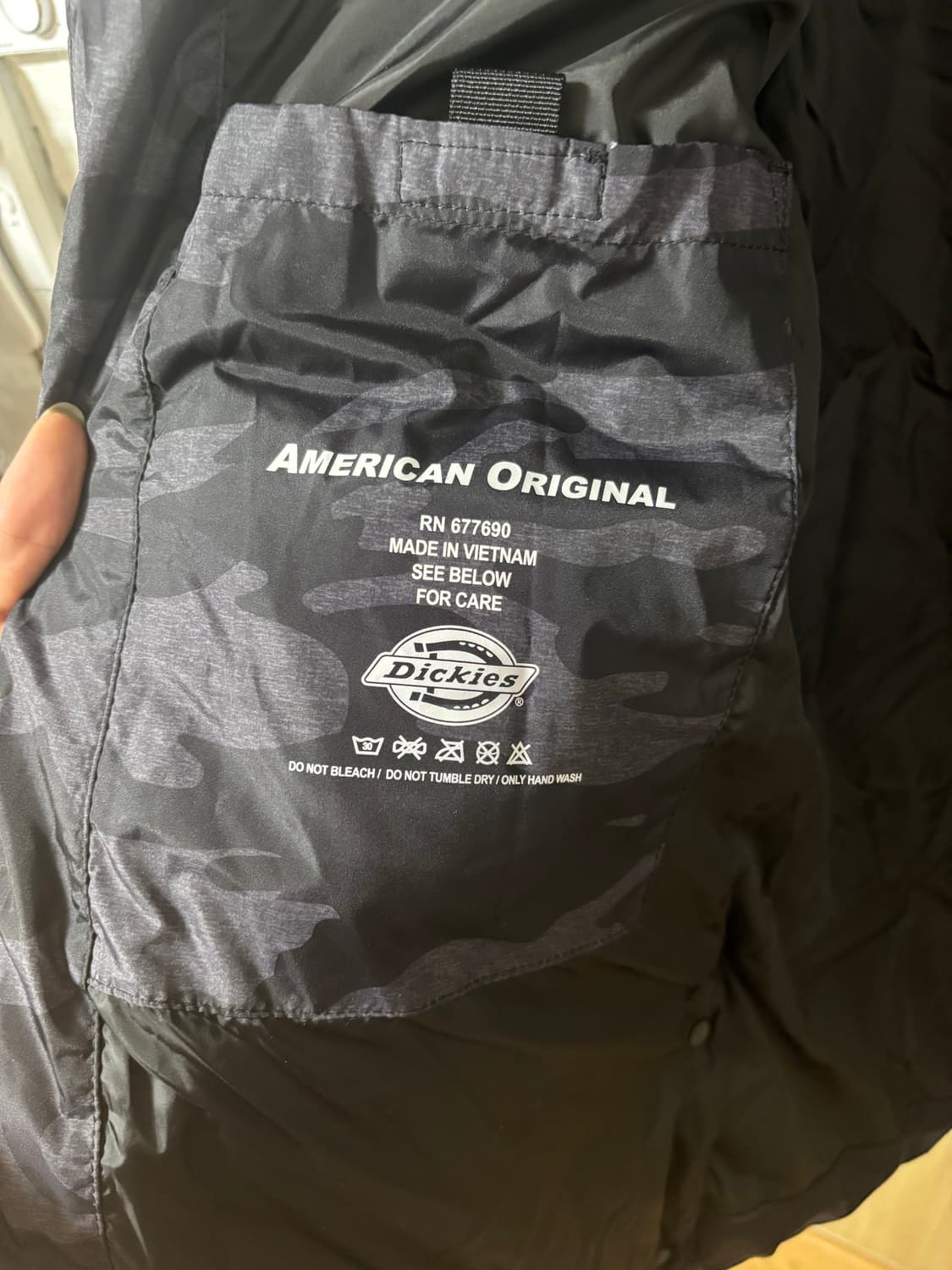 디키즈 카모 패턴 롱패딩 상품이미지6