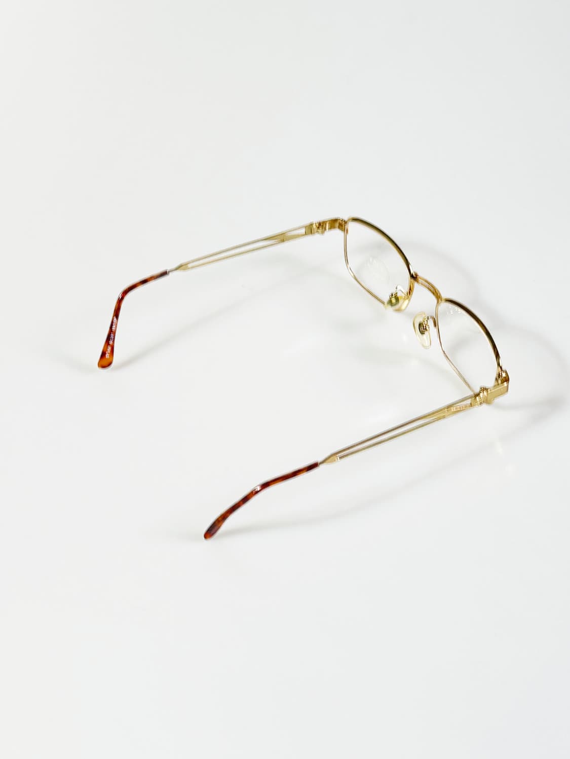90s STAR 골드 슬림 스퀘어 메탈 빈티지 안경 상품이미지4