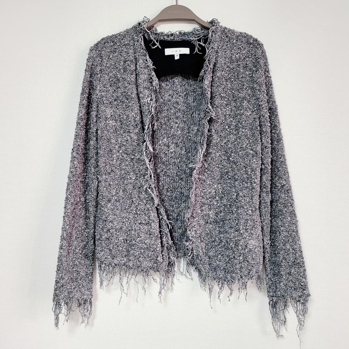 이로 IRO 트위드 가디건 오픈형 니트 자켓 (44-55/34) 상태최상 상품이미지2