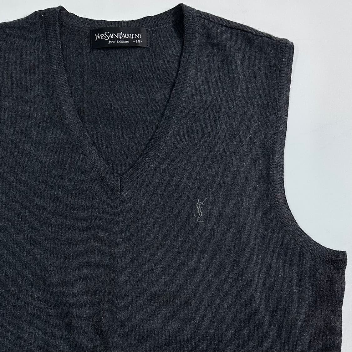 90s YSL 입생로랑 니트 베스트  상품이미지3