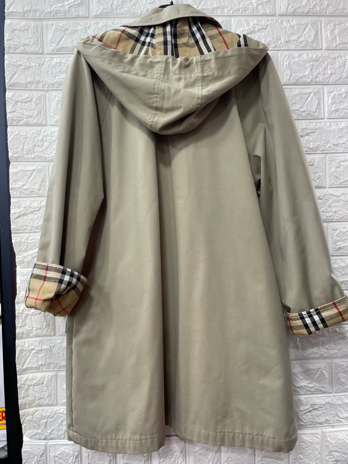버버리 후드 트렌치코트 S 상품이미지2