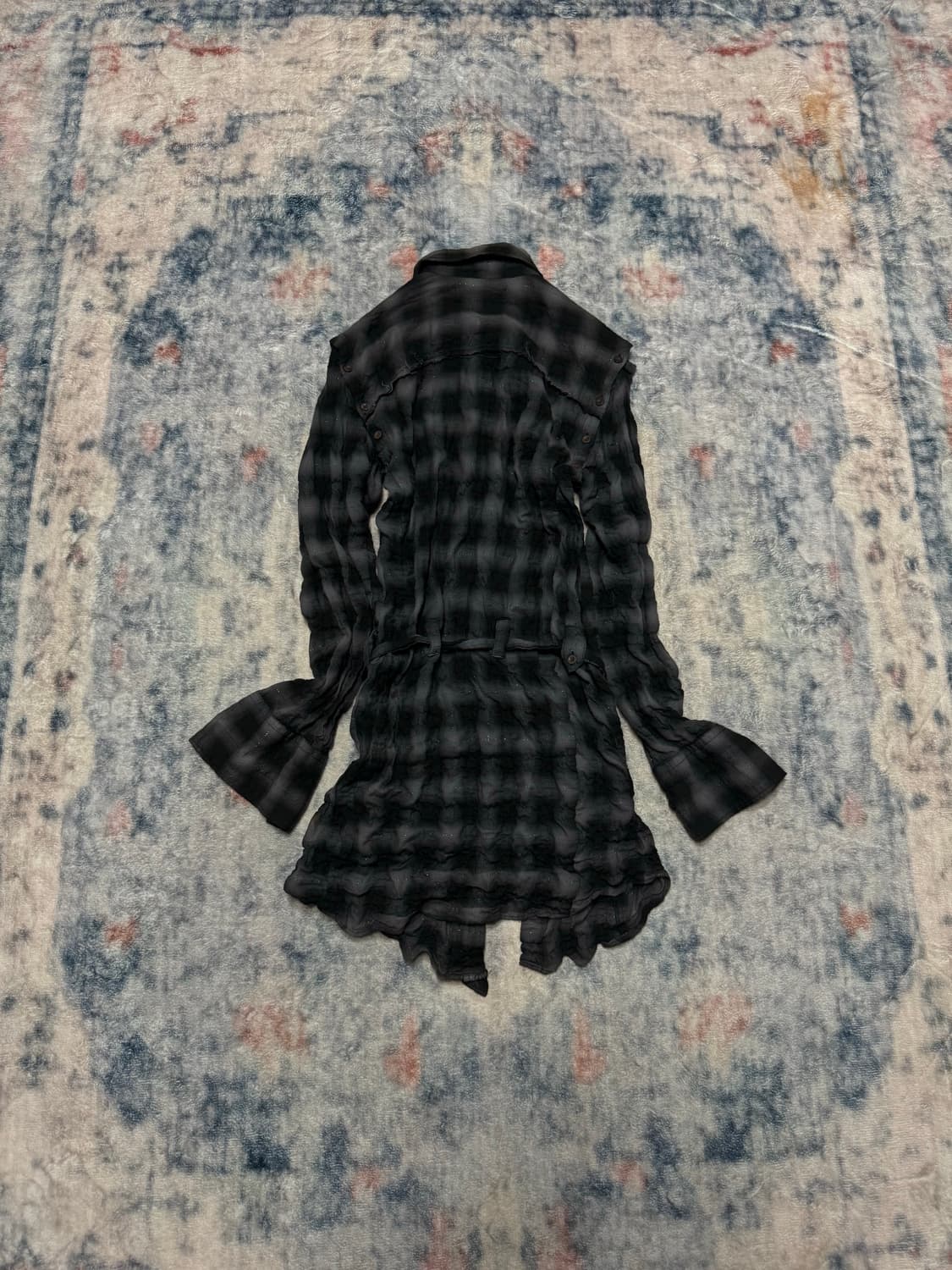 Fuga 00s transform wrinkle gimmick shirt 상품이미지7