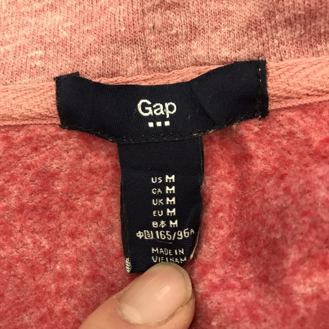 갭 GAP 베이비핑크 후드집업 대장급[여성M] 상품이미지5