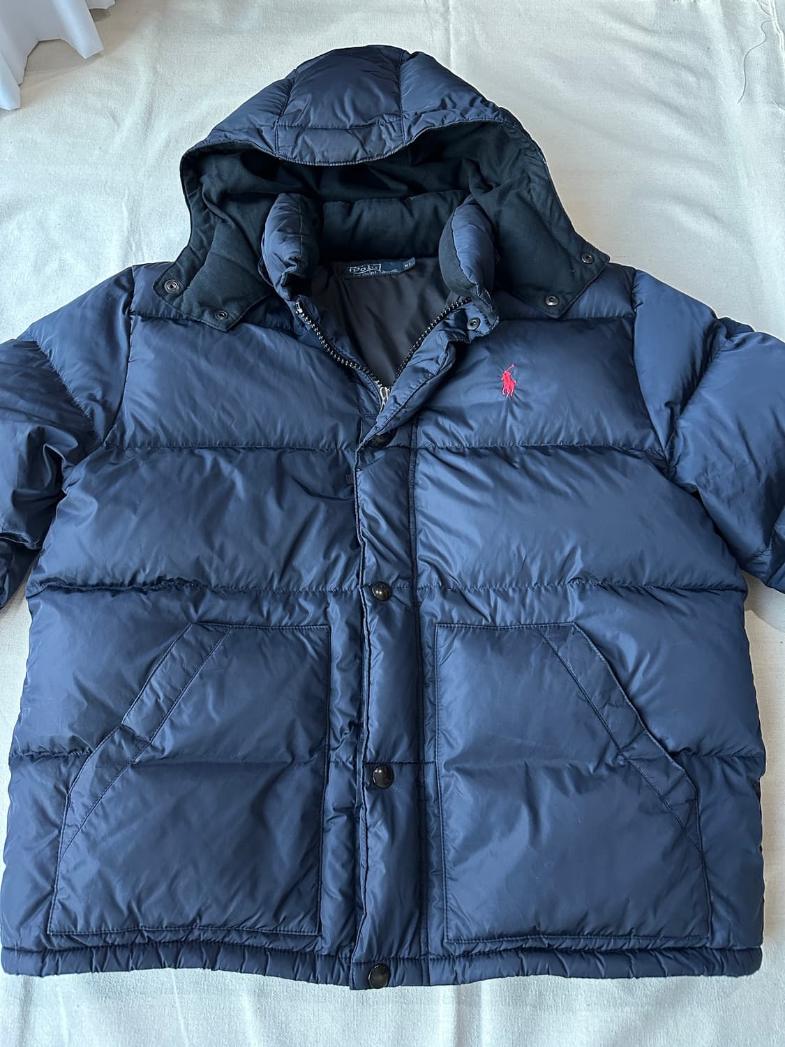 폴로 다운 패딩 네이비 XL  상품이미지9