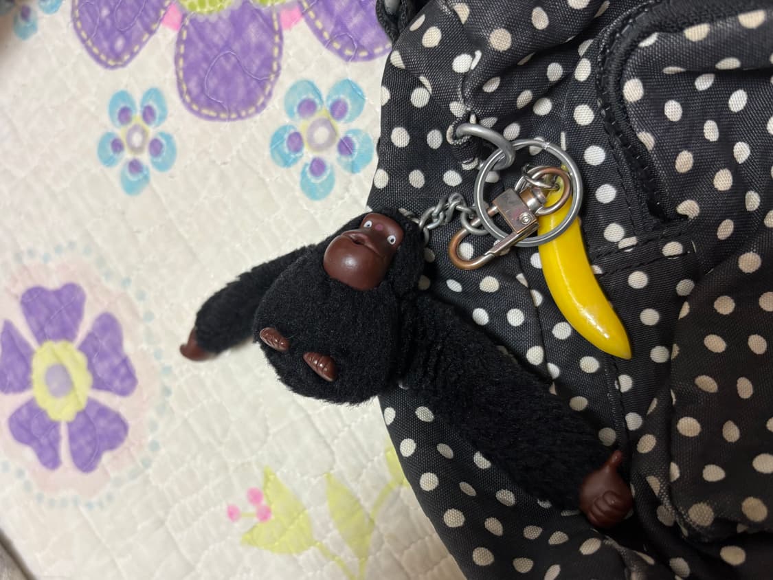 Y2K 키플링 도트 크로스백+ 키링포함 상품이미지3