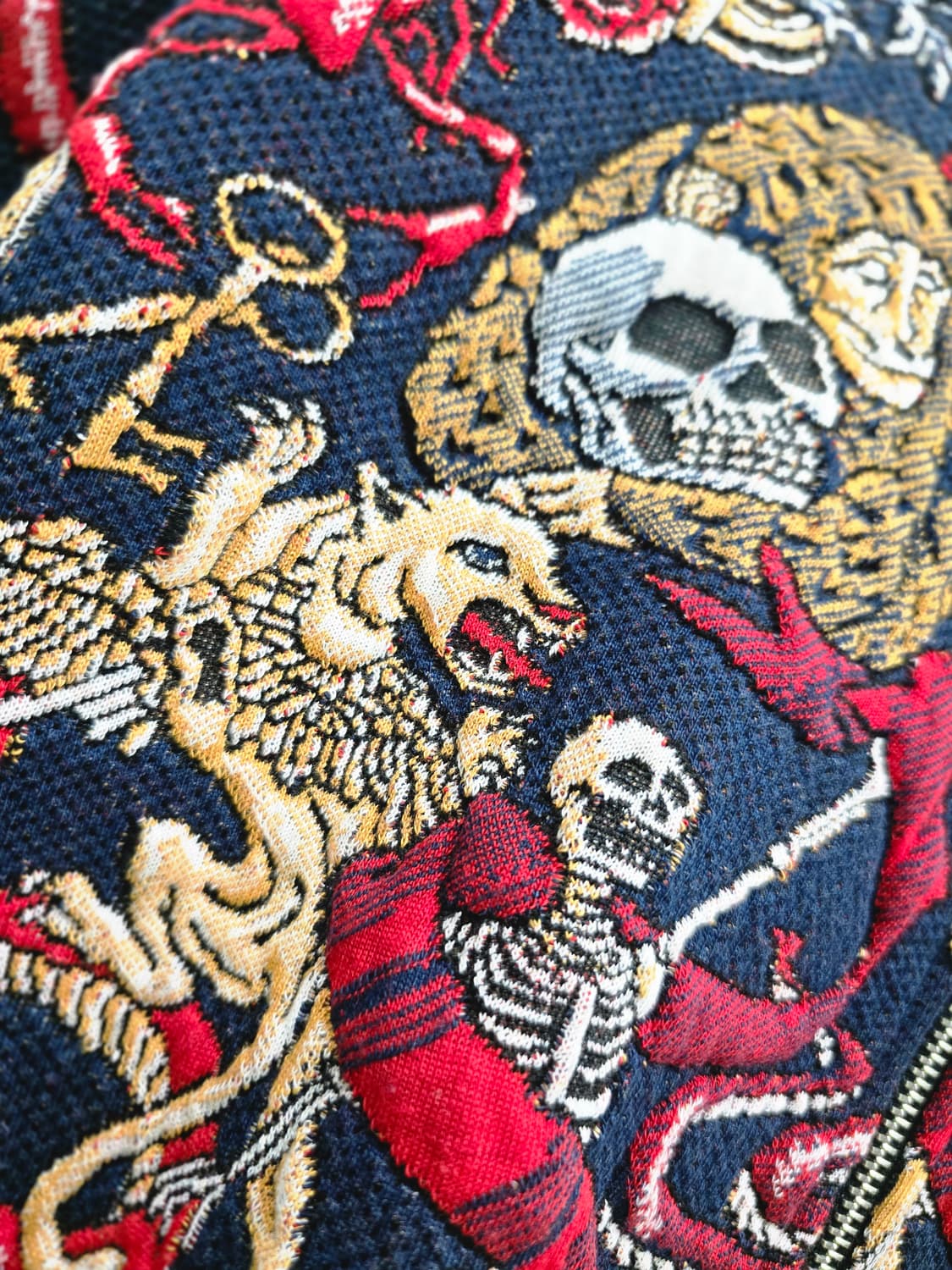 자라 패턴 자수 봄버 자켓 XL 상품이미지9