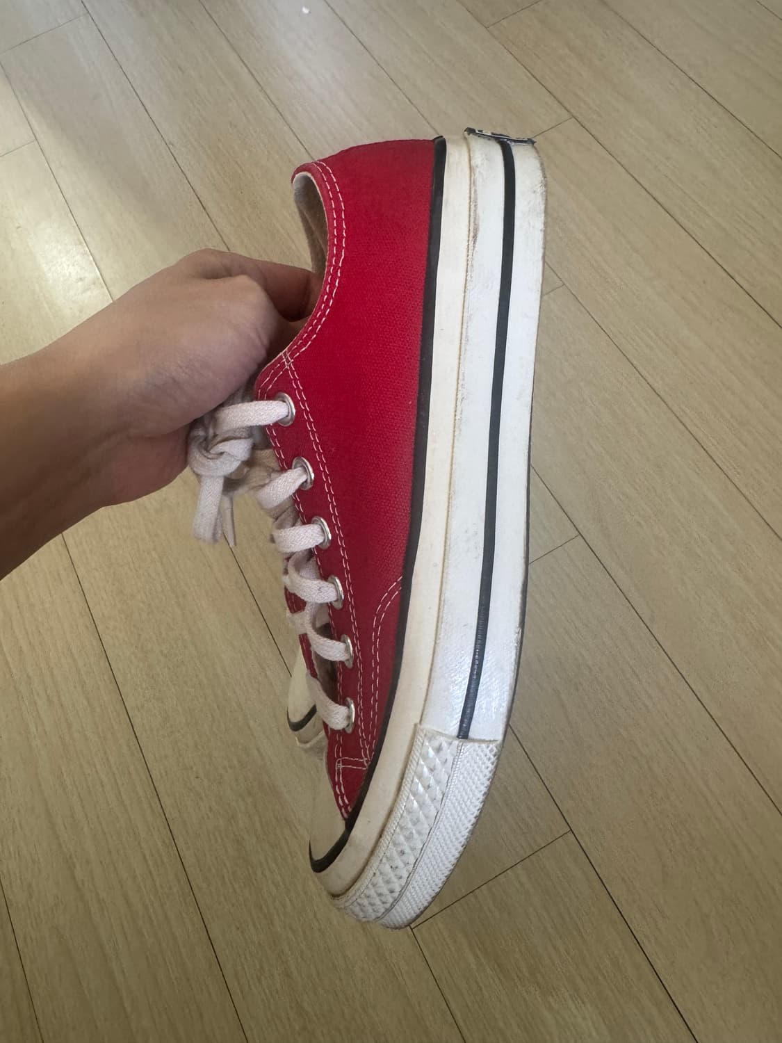 컨버스 척 70 로우 에나멜 레드 164949C 상품이미지3