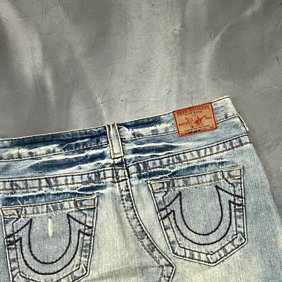  트루릴리젼 워싱 데님 미니 스커트 y16403 상품이미지5