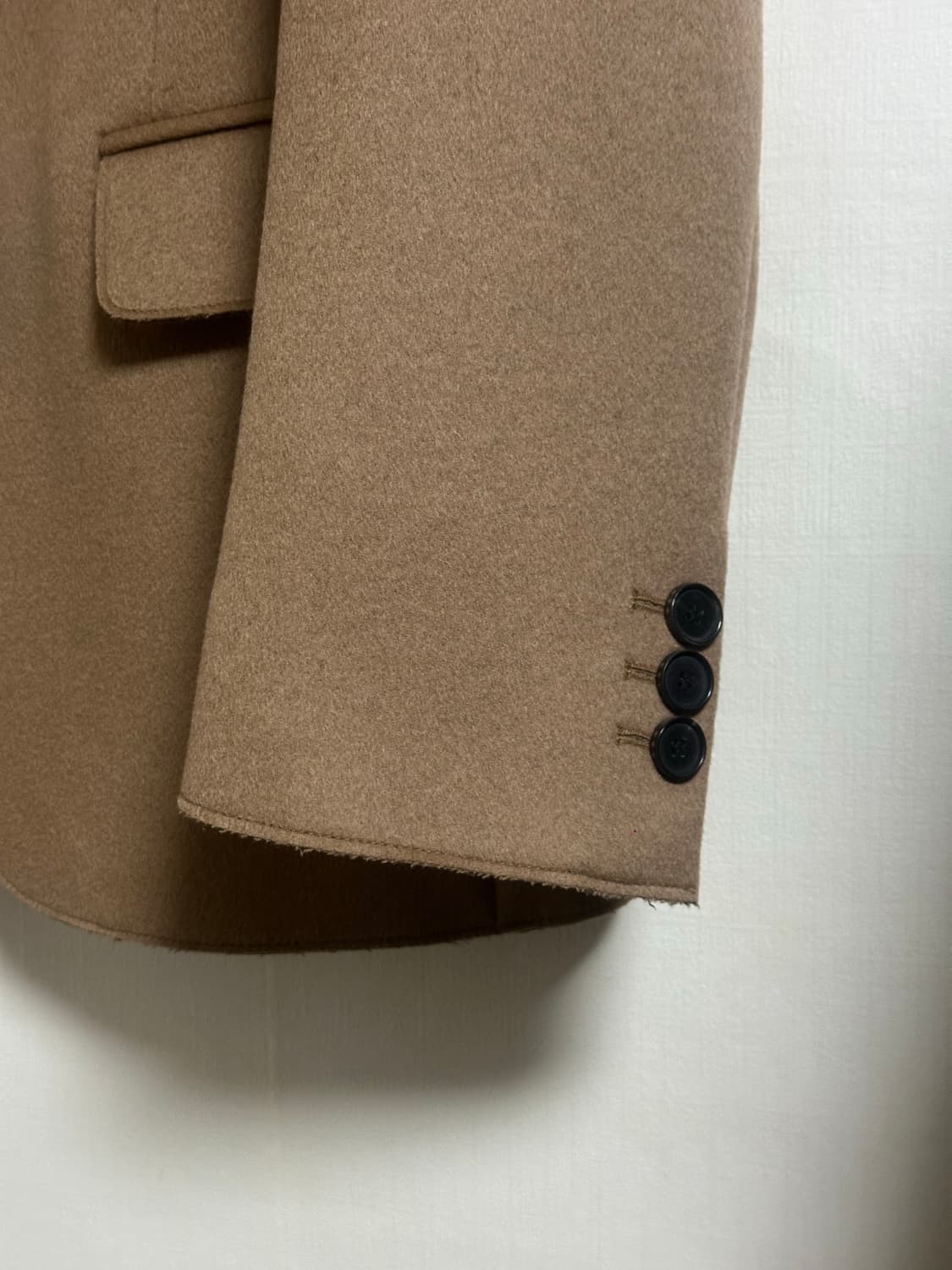 새상품 수수료X)토니웩 울 캐시 하프 코트 커팅 블레이저/M/100/카멜 상품이미지4