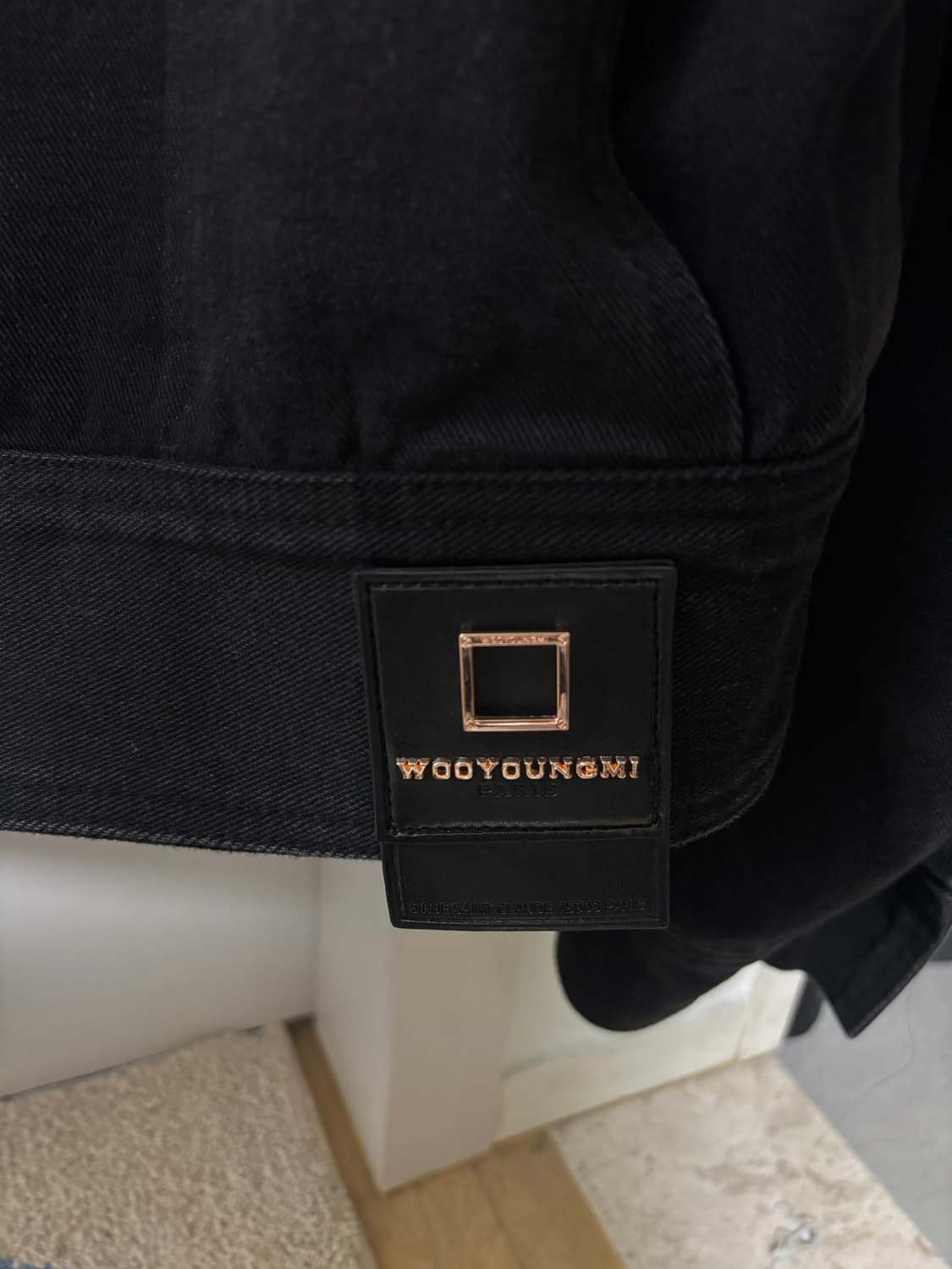 우영미 체크 데님자켓 상품이미지3