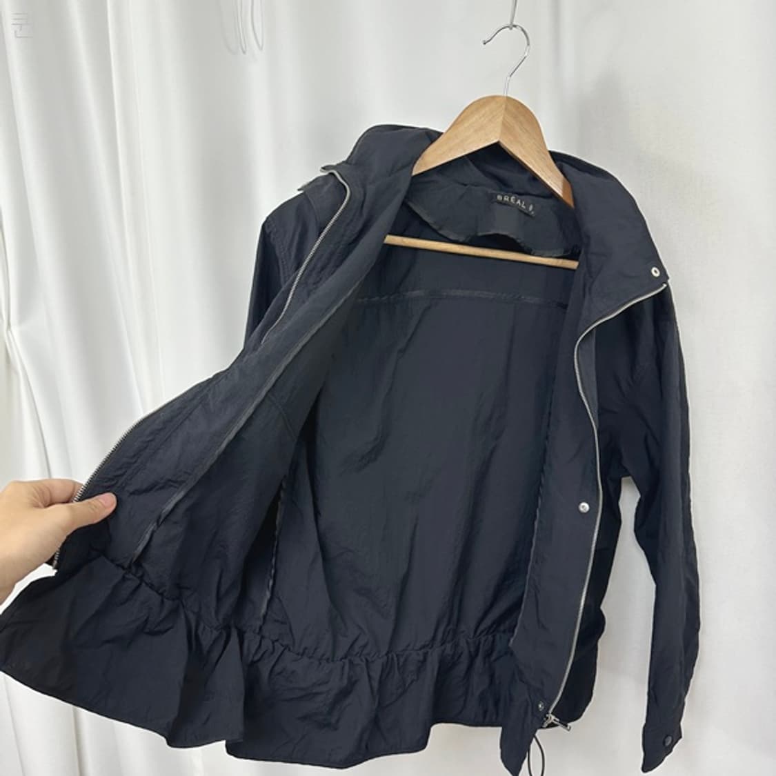 브리엘 여자 나일론 집업자켓 검정 77 상품이미지7