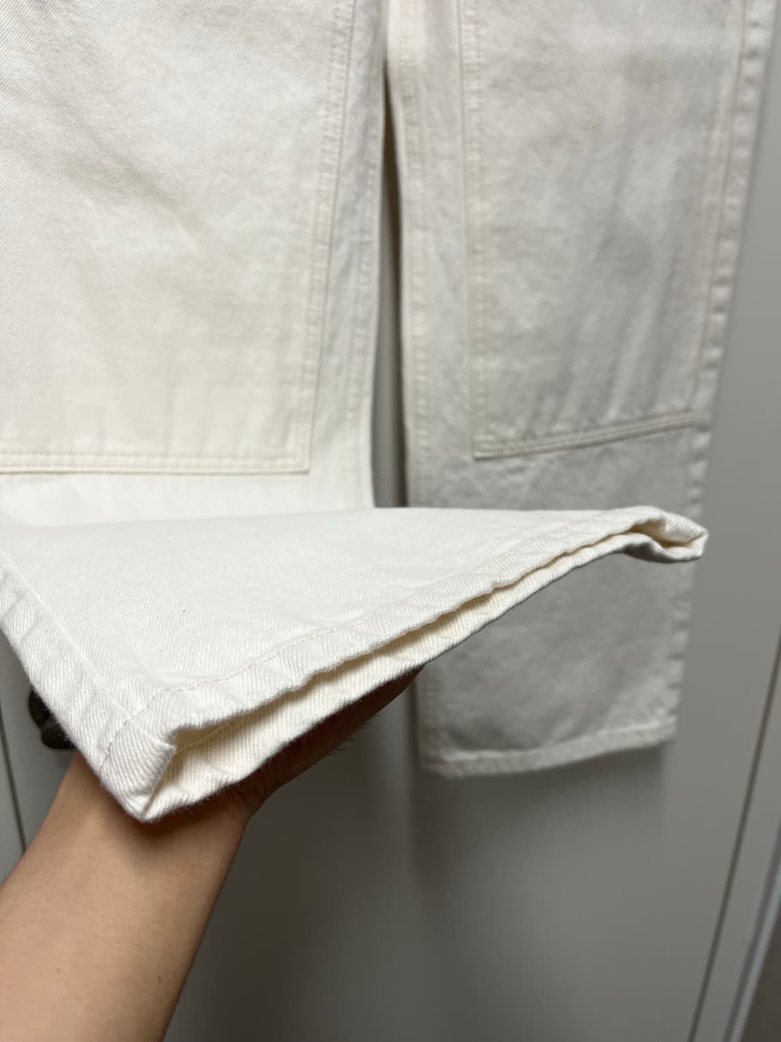 [새제품] 셔터 WORKERS DENIM PANTS (ECRU) S 상품이미지3