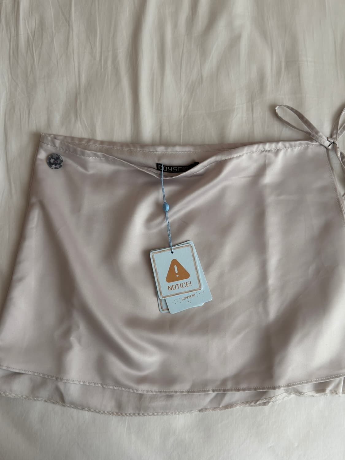 코이세이오038 SATIN WRAP SKIRT SILVER  상품이미지2