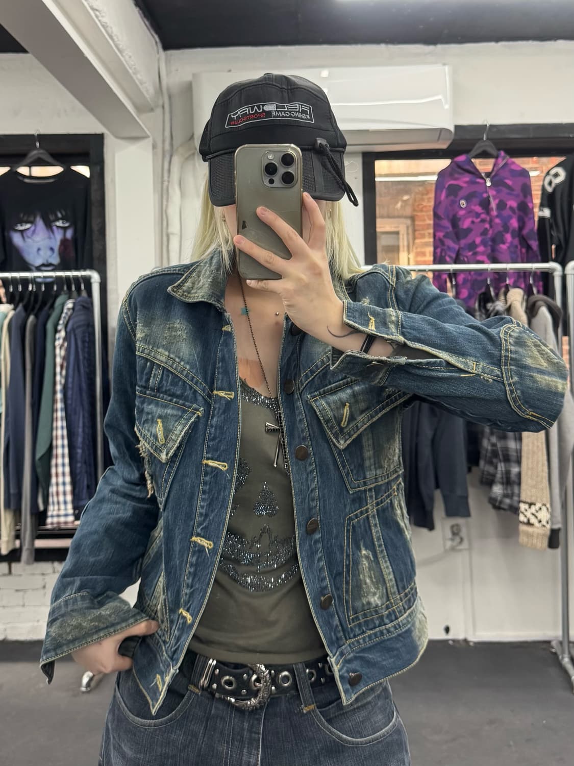 VTG 그런지 데님자켓 상품이미지3