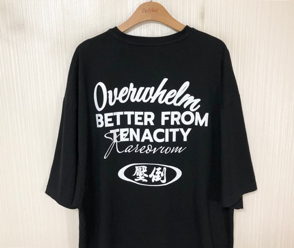 압도(Overwhelm) 오버핏 블랙 티셔츠 L 상품이미지9