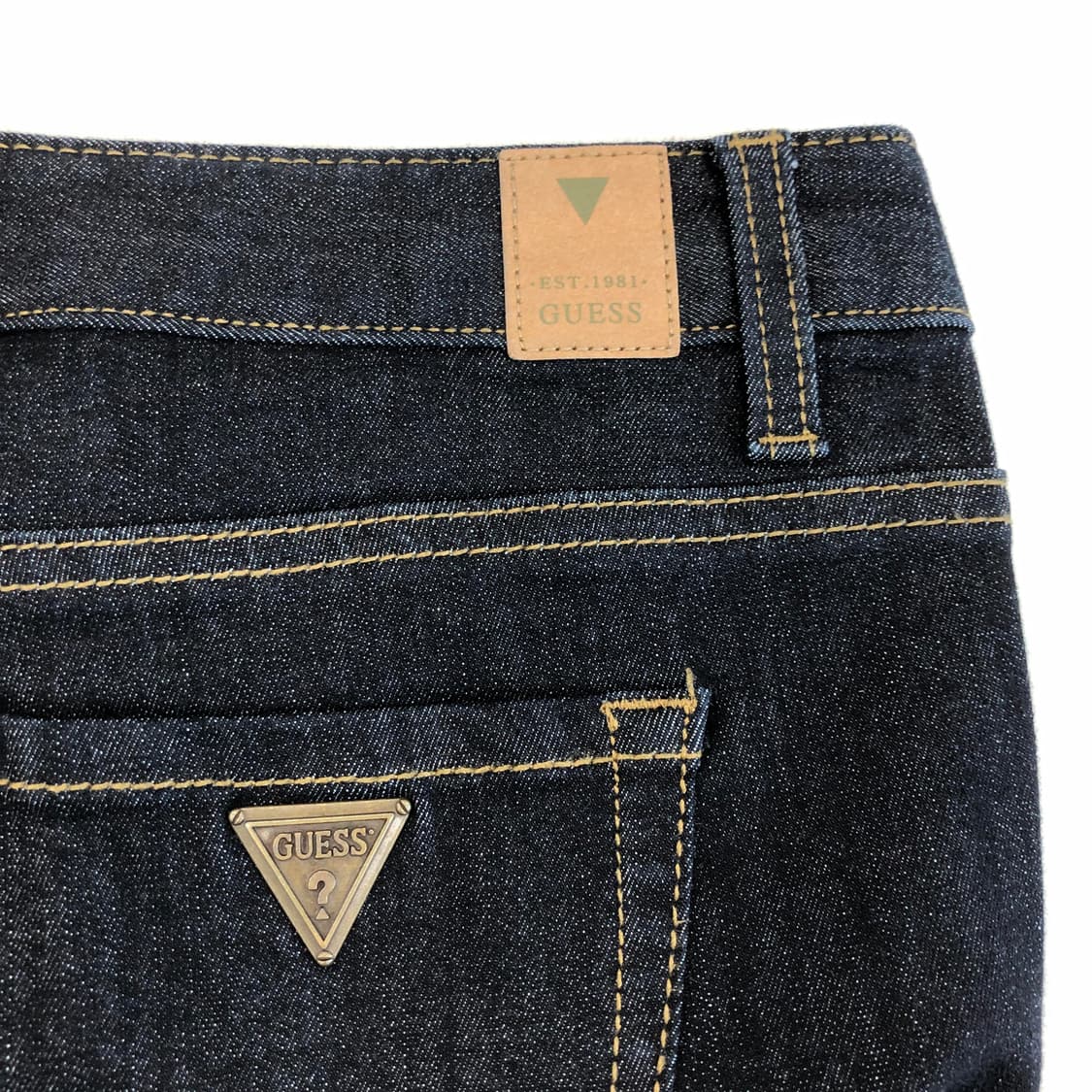 게스 프리미엄 은장 스틸로고 부츠컷데님진 28 인치 상품이미지4