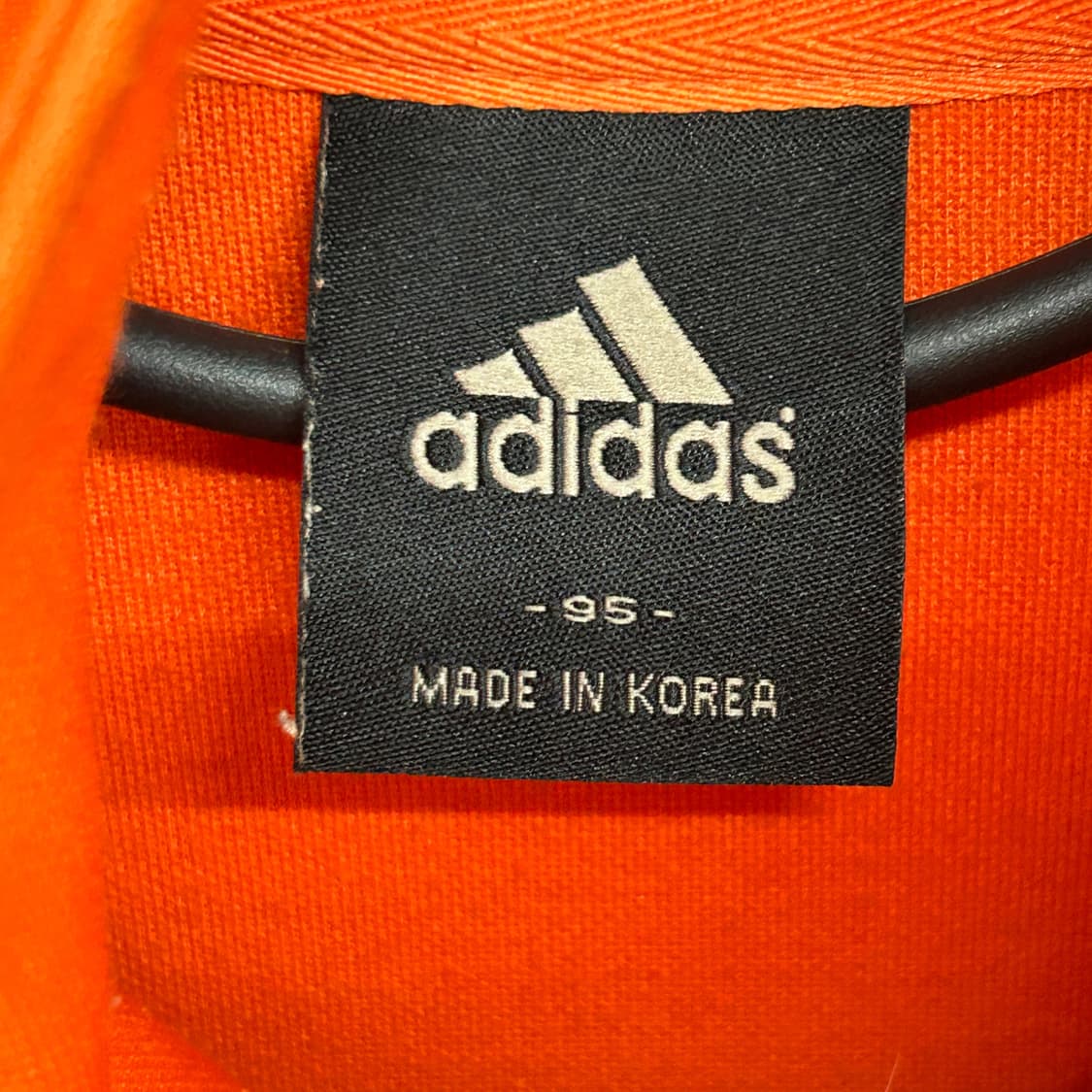 아디다스 주황색 삼선 져지 M 상품이미지6