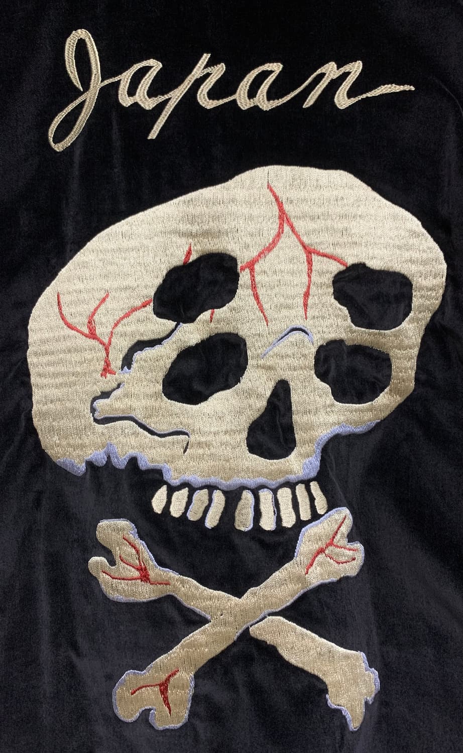 [4]캐피탈 벨베틴 설파이드 수베니어 레인 스컬 자켓 블랙 상품이미지2