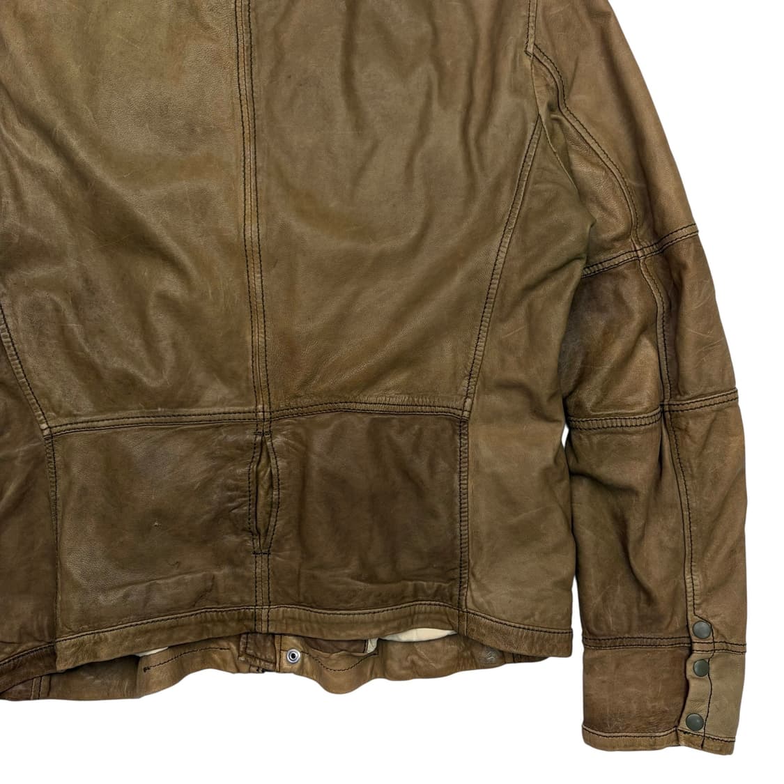 디젤 유틸리티 포켓 카우 레더 자켓 L 상품이미지6