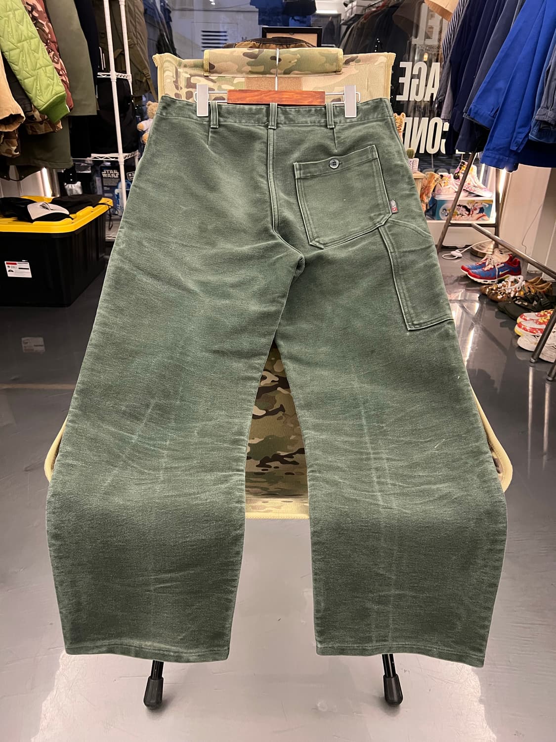 HARD FADED OLD MOLESKIN 더블니몰스킨모스그린워크팬츠 상품이미지2