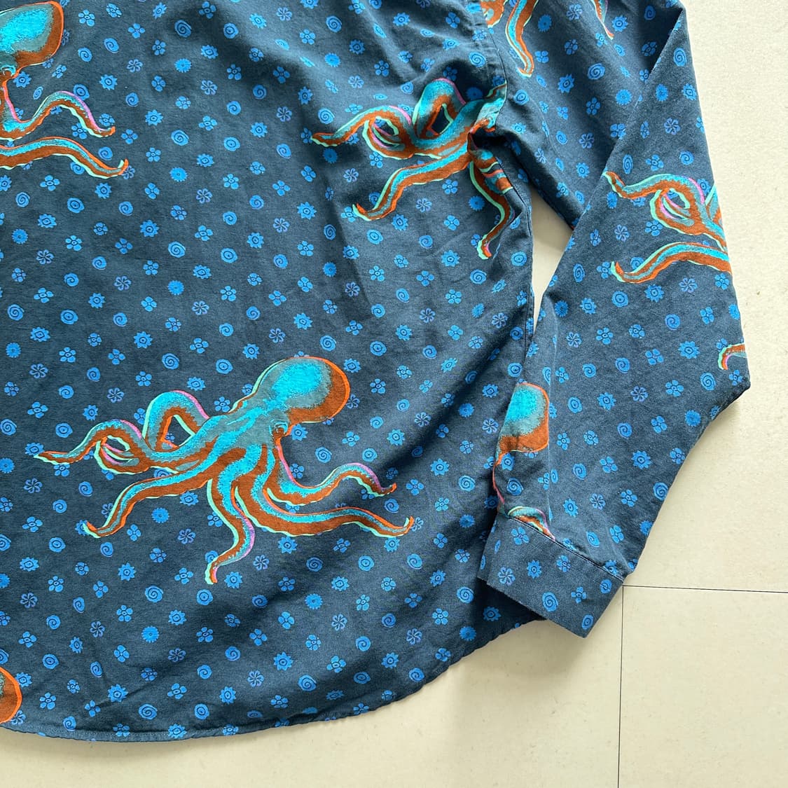 00s PS 폴스미스 문어 패턴 셔츠 XL 상품이미지9