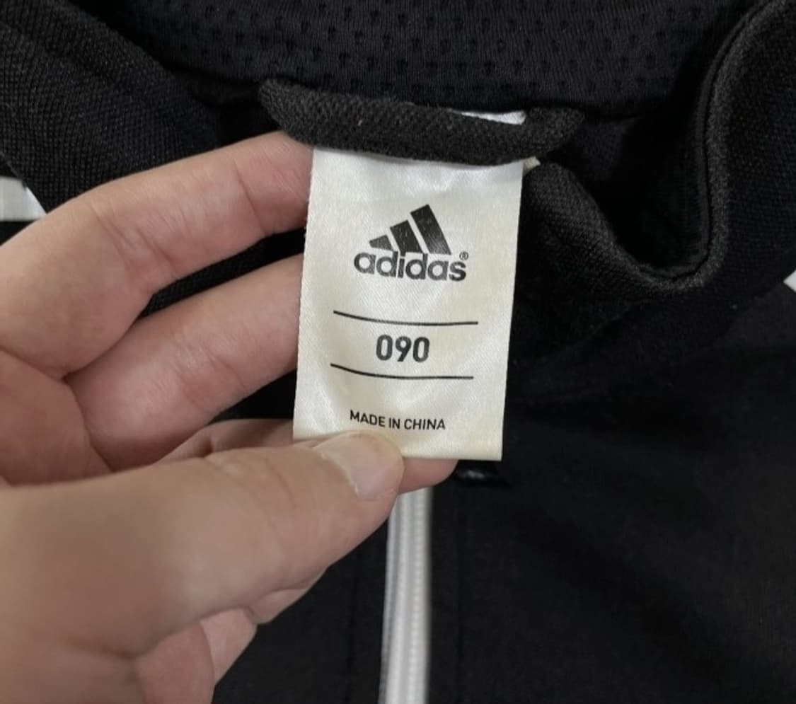 아디다스 블랙 검흰 여자 트랙탑 져지집업 90/S 상품이미지3