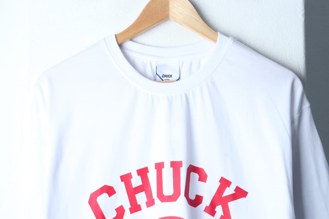 (L-XL) 척 반팔 티셔츠 새상품 빅로고 화이트 올드스쿨-H33568 상품이미지3