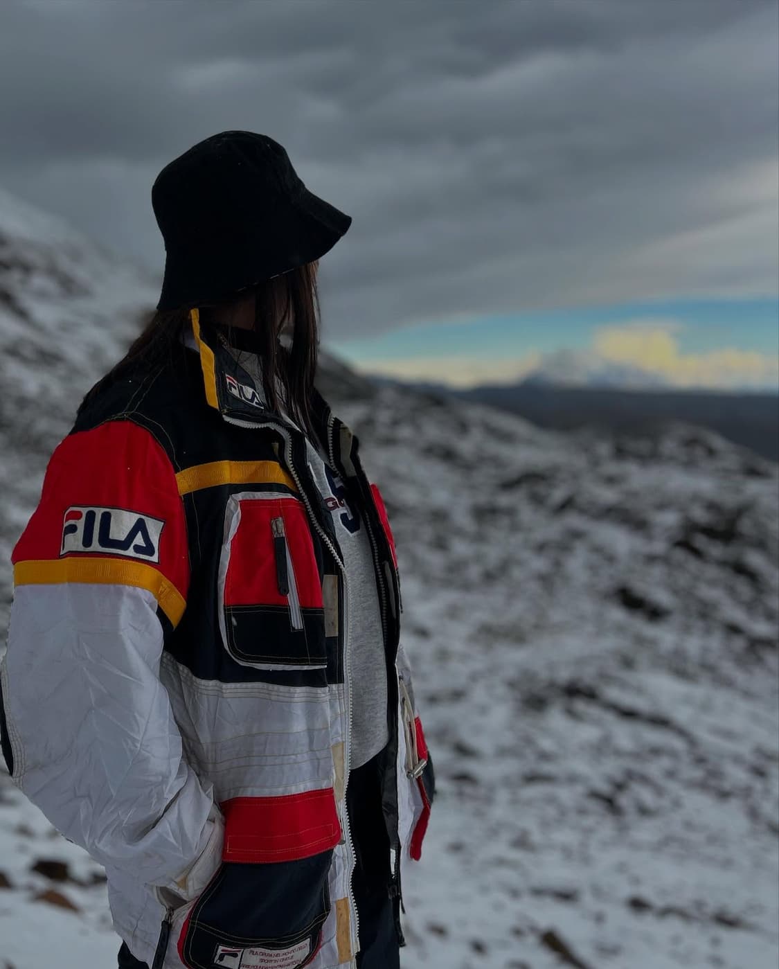 휠라 FILA 멀티컬러 패딩 점퍼 100 상품이미지4