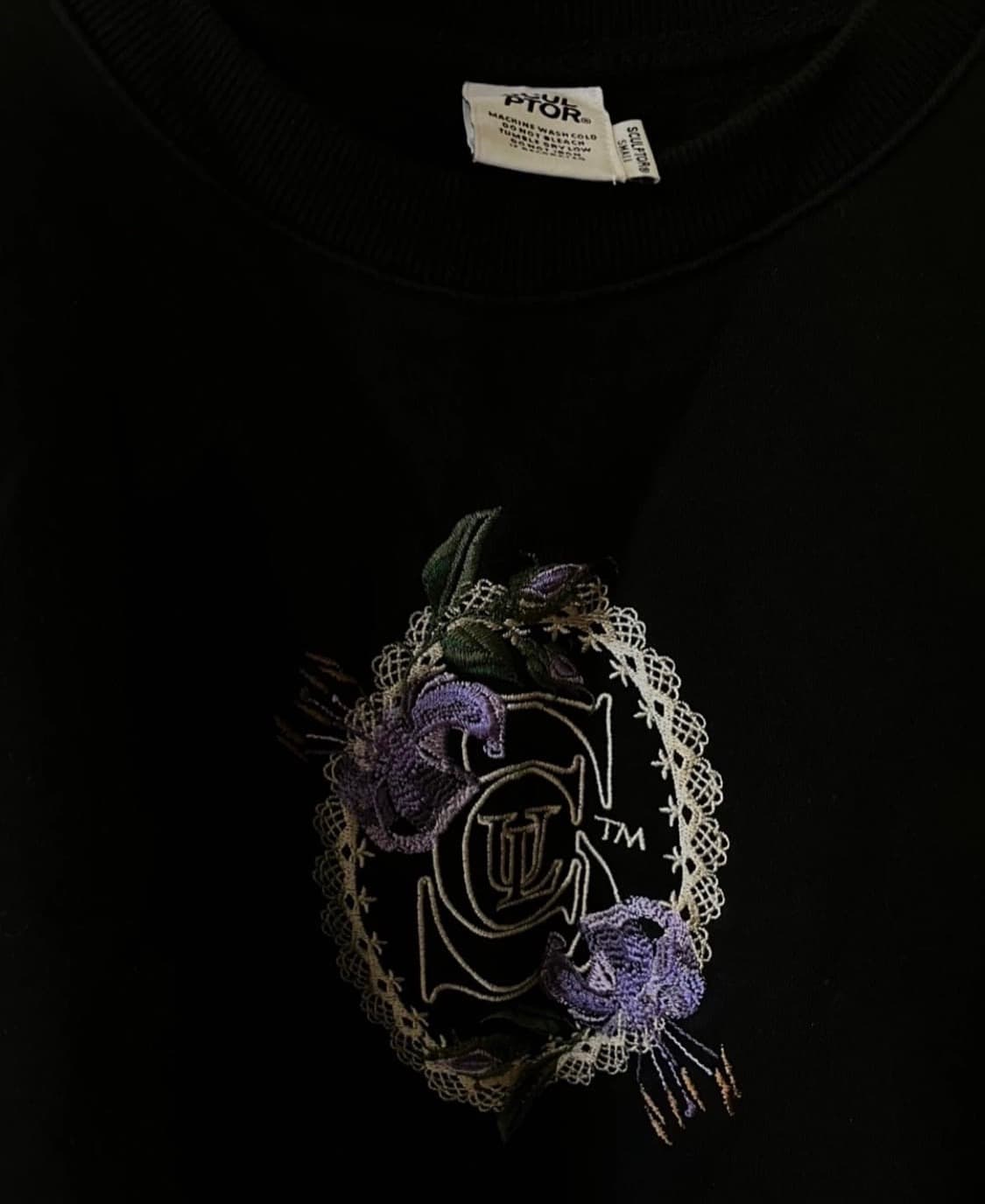 Sculptor 스컬프터 자수 맨투맨 블랙 상품이미지2