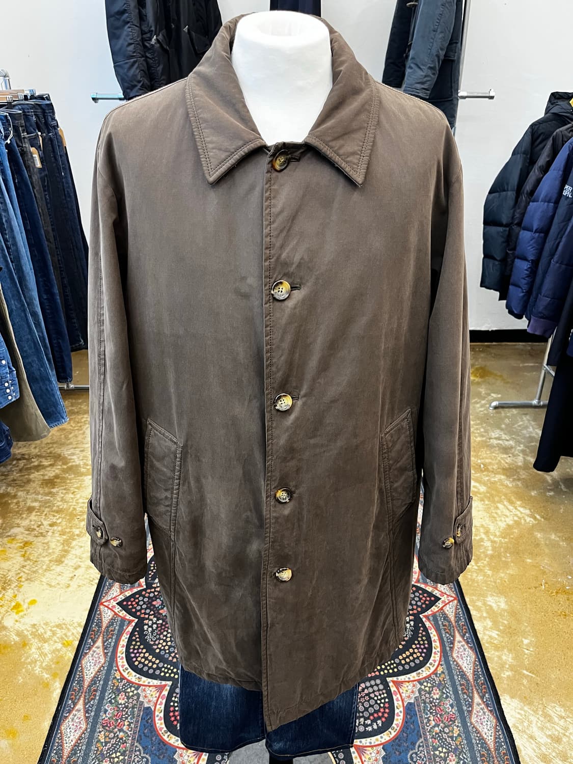 헨리 코튼 퀼티드 라이닝 싱글 코트 상품이미지2