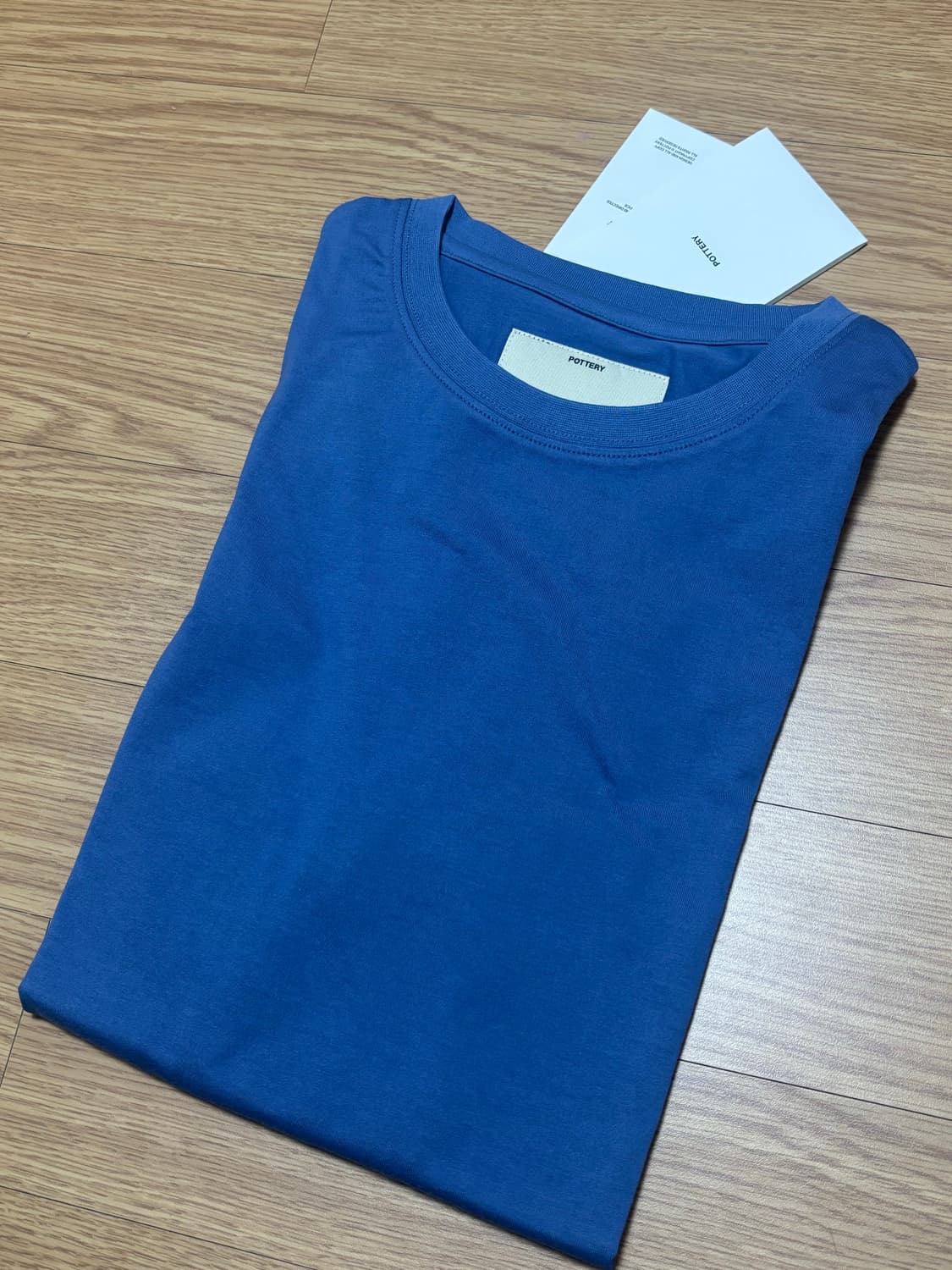[새상품] 포터리 반팔 티셔츠 블루 상품이미지3
