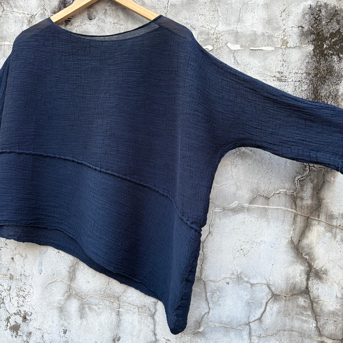 Issey Miyake 미 이세이미야케 언발 블라우스 상품이미지4