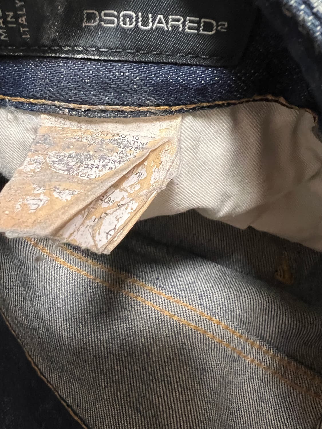 디스퀘어드 토론토 바이커 빈티지 워싱 디스트로이드 데님 팬츠 / 46  상품이미지9