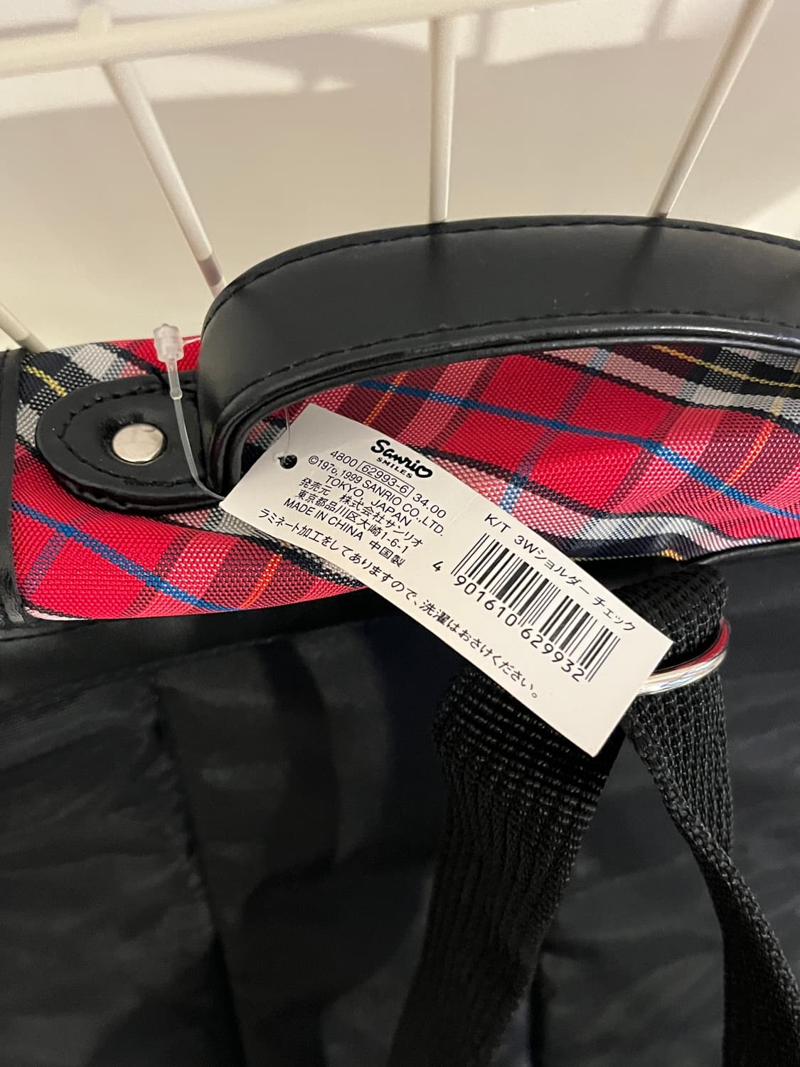 99 키티 체크 3way 가방 🍎 상품이미지10