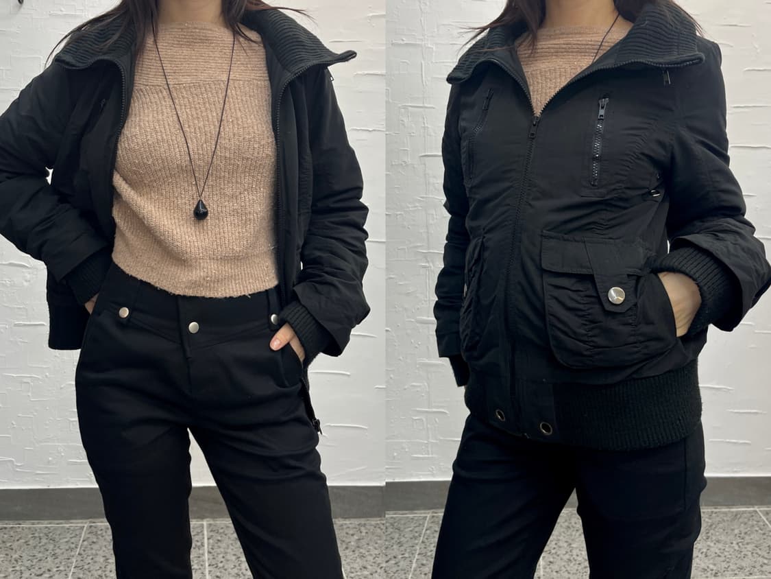 shirred black jumper 상품이미지2