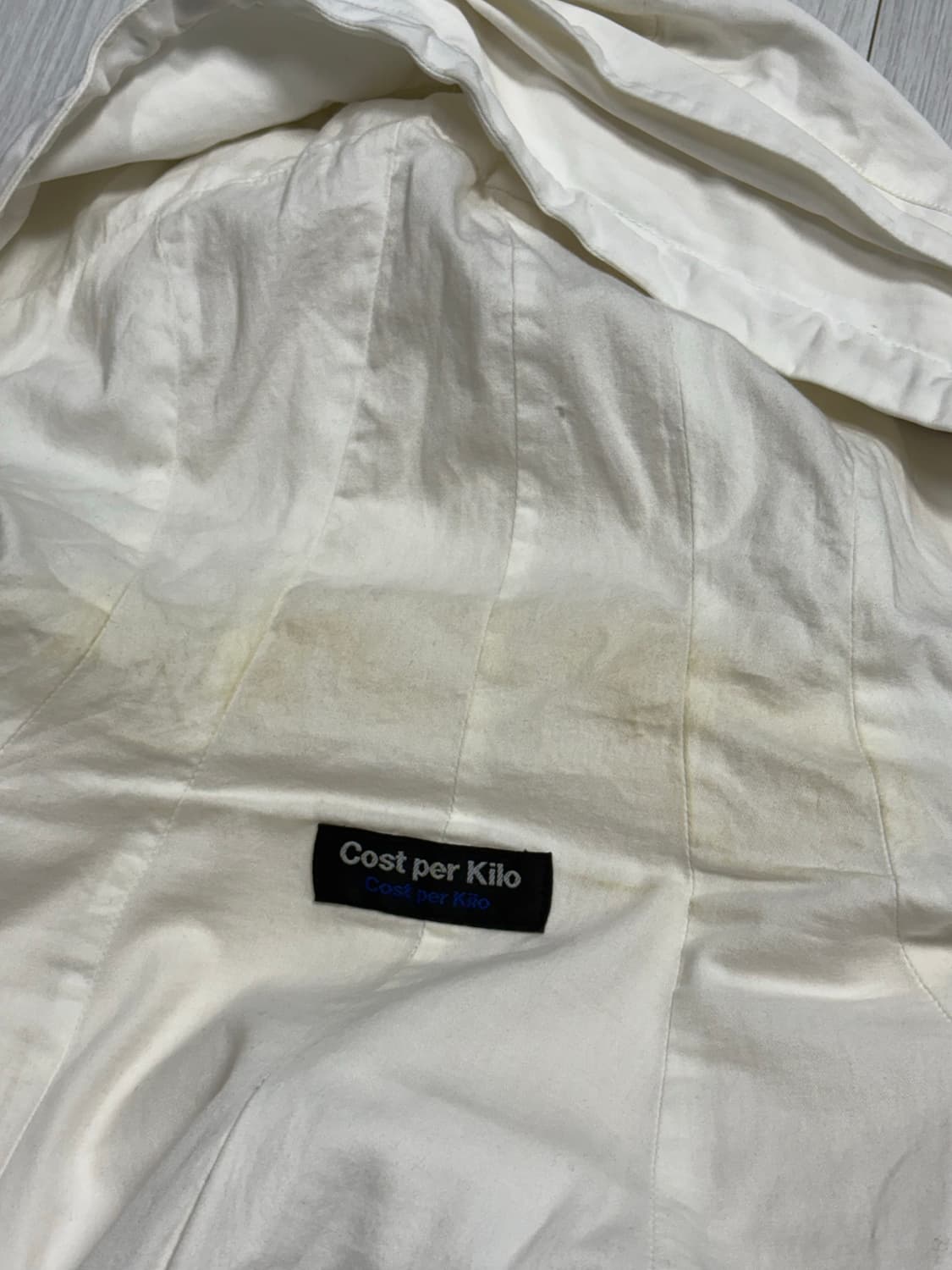 판매) 코스트퍼킬로 트리플 지퍼 코튼 후디 XL 상품이미지3