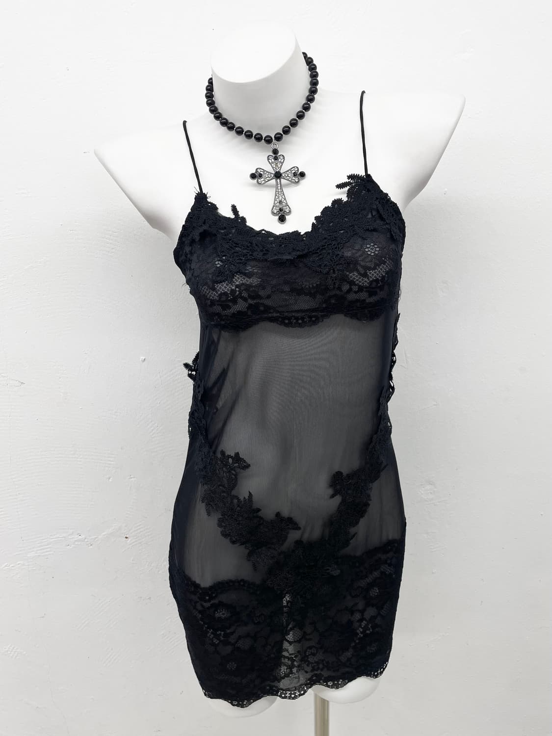 블랙페어리 레이스 슬립 상품이미지1