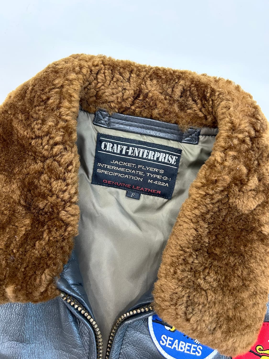 탑건메버릭Craft Enterprise G-1 커스텀 소가죽 항공 자켓 상품이미지9