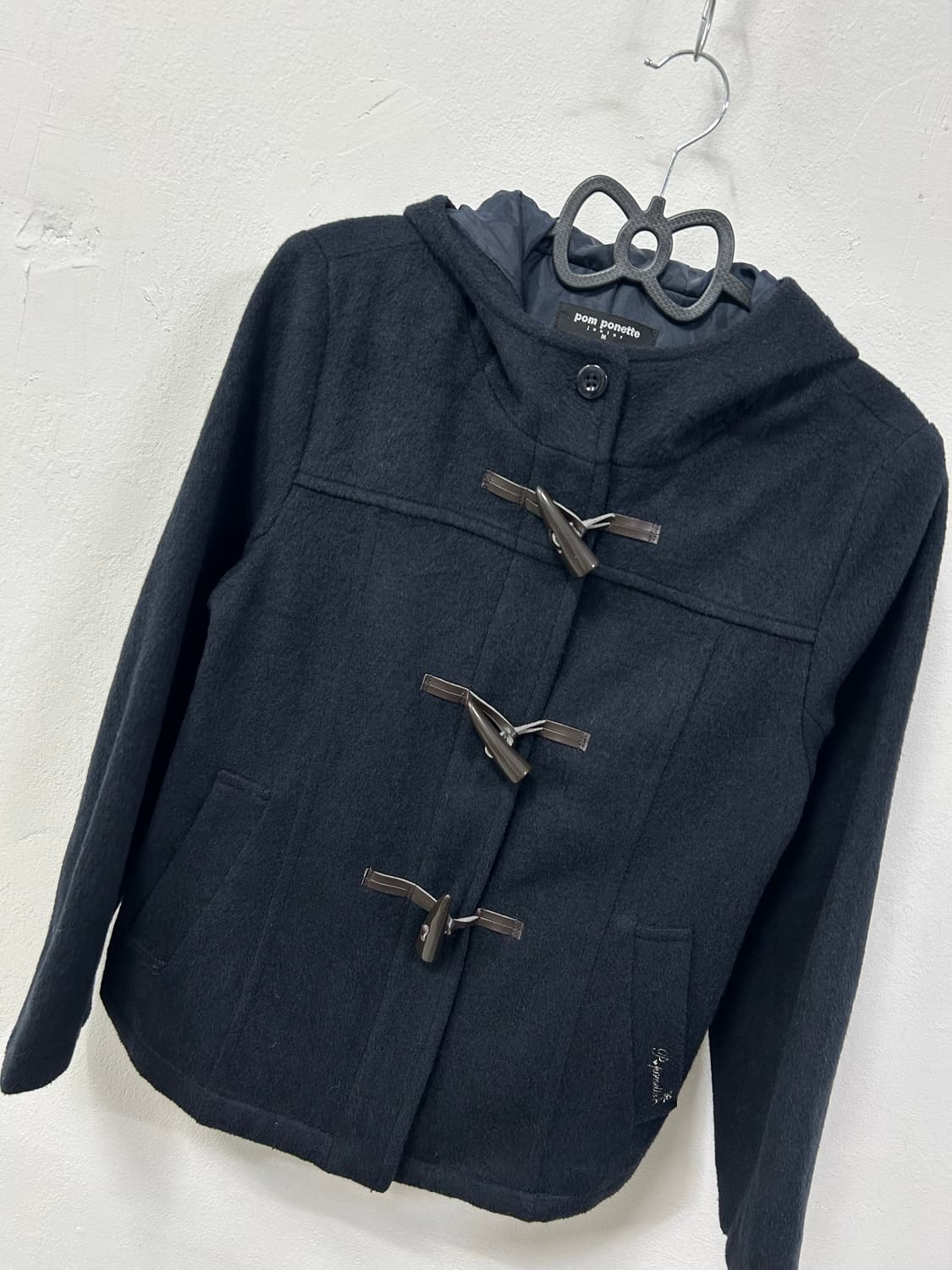 [POM PONETTE] 폼포넷 네이비 떡볶이 숏코트 상품이미지6