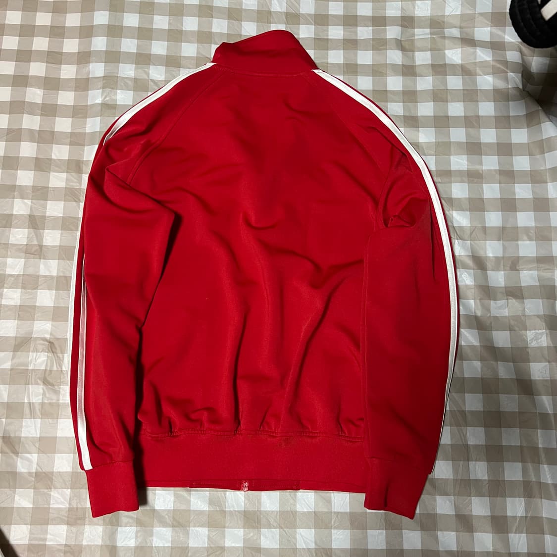 아디다스 마샬아츠 져지 레드 S 집업 삼선 트랙탑 Y2K 상품이미지3