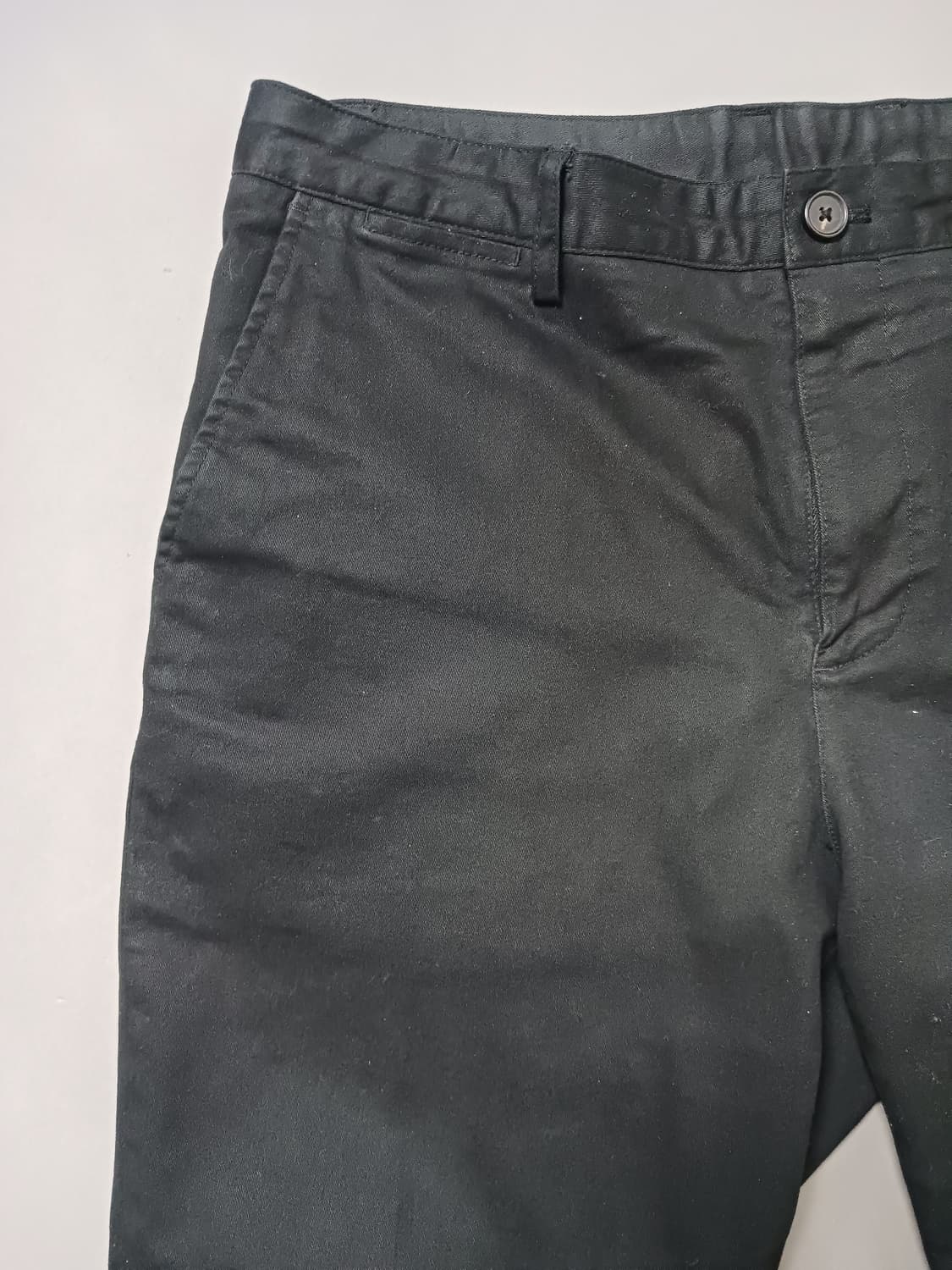 [34] 무신사 스탠다드 테이퍼드 치노 팬츠 블랙 상품이미지2