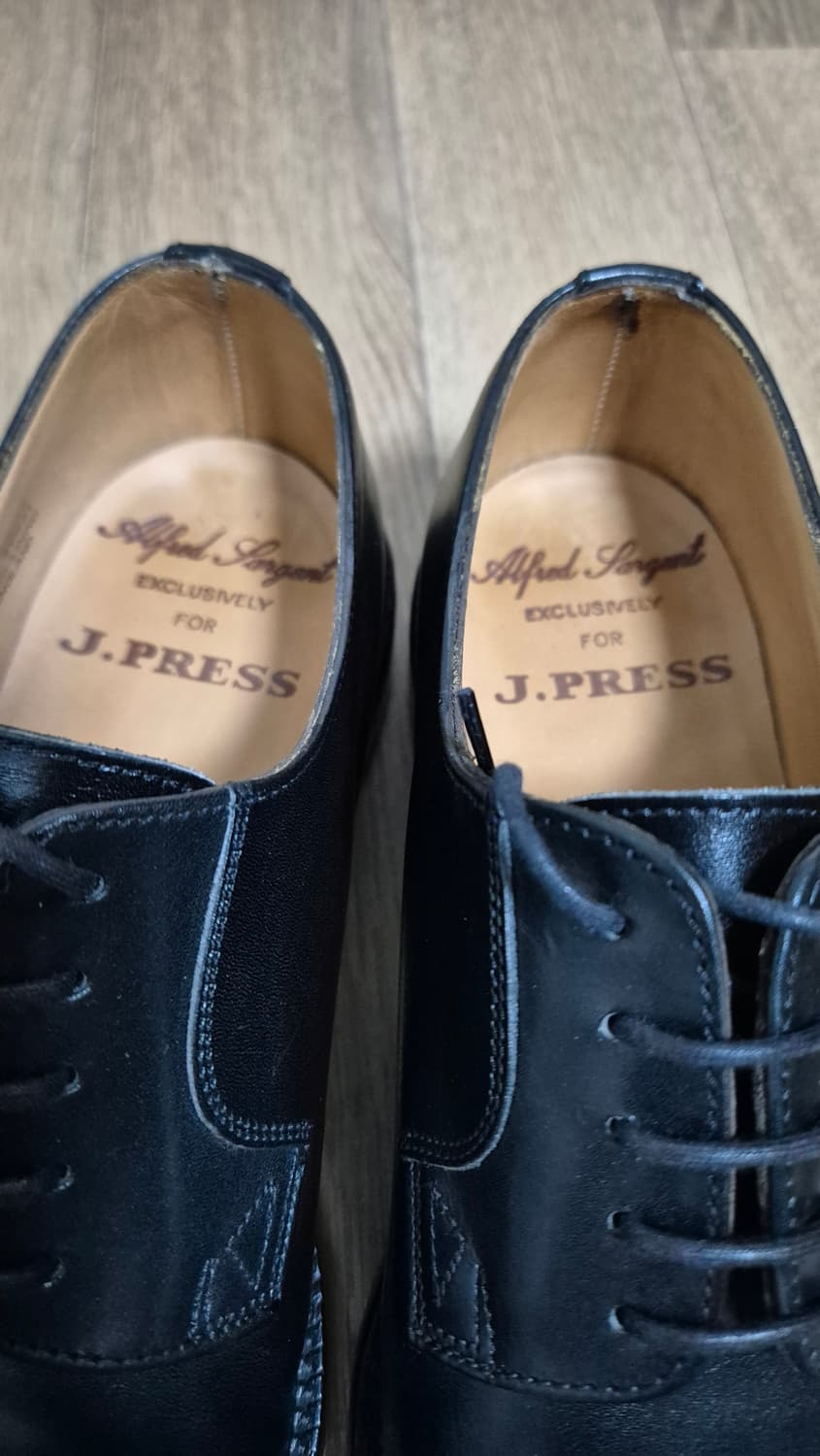 알프레드사전트 블랙 플레인토 더비 UK7 (260mm) 상품이미지7